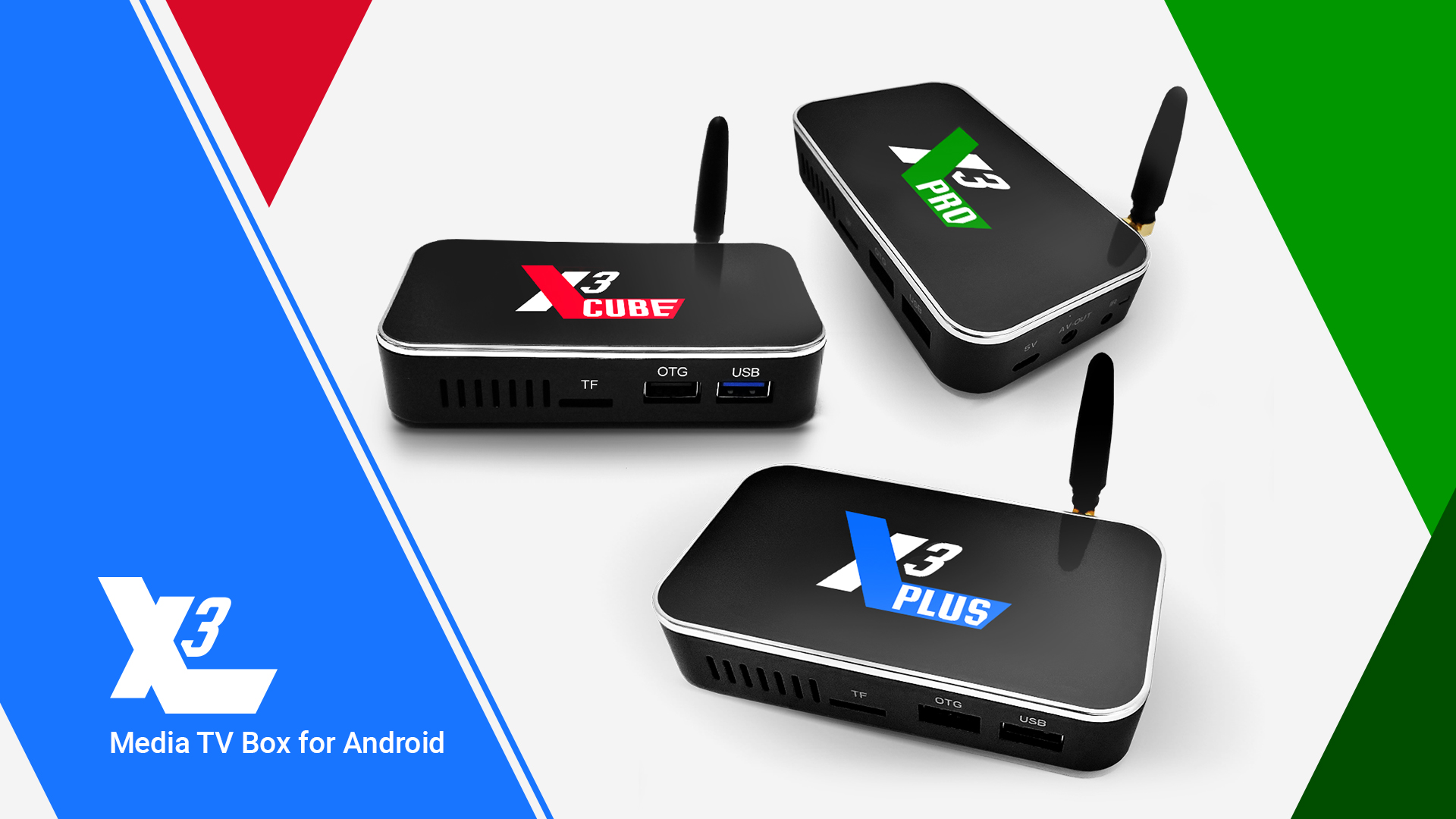 Bluetooth UGOOS X3 Plus 4K Ultra HD mit Fernbedienung / HLG 2,4 G / 5 G WiFi 1000 Mbit / s LAN 4 GB DDR4 64 GB ROM Android 9 Pie Amlogic S905X3 HDR10 / HDR10